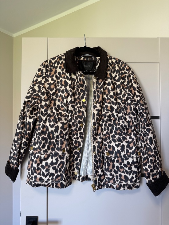 J. Crew Jackets & Blazers - J. Crew Women's Leopard Utility Jacket in Shades of Brown and Tan